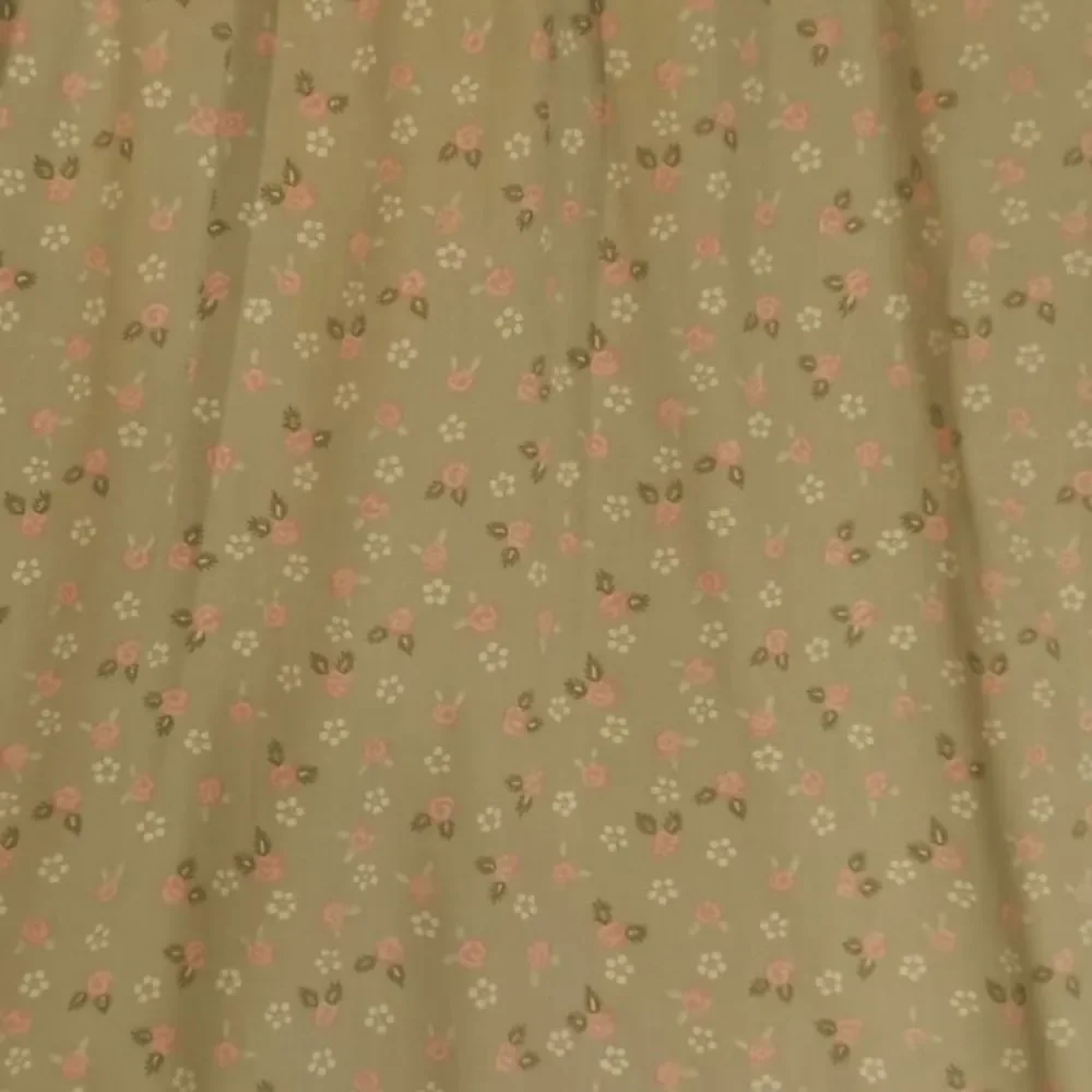 Worthington Green And Pink Ditsy Floral Print Cottagecore Y2K Maxi Skirt Sz S
